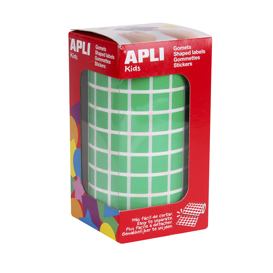 Colored stickers square 10 x 10 mm