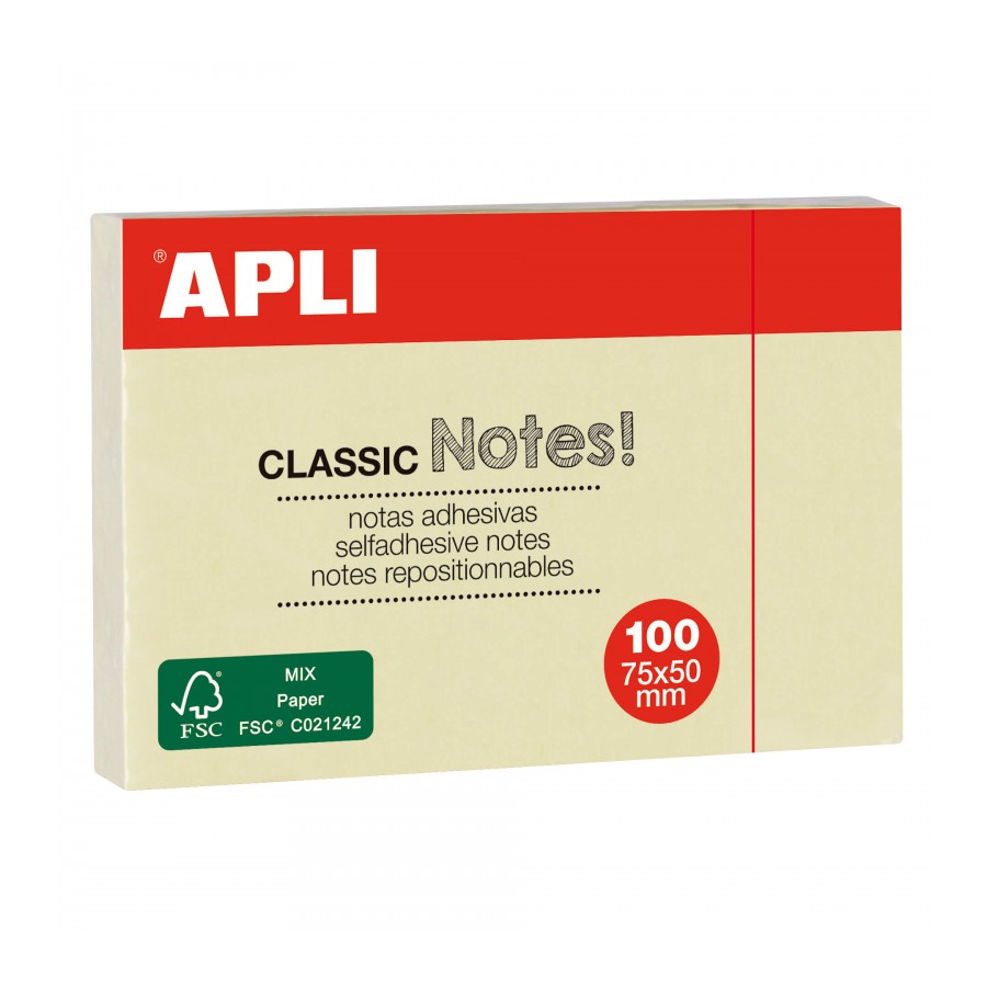 Classic Sticky Notes (125x75) - Set of 12