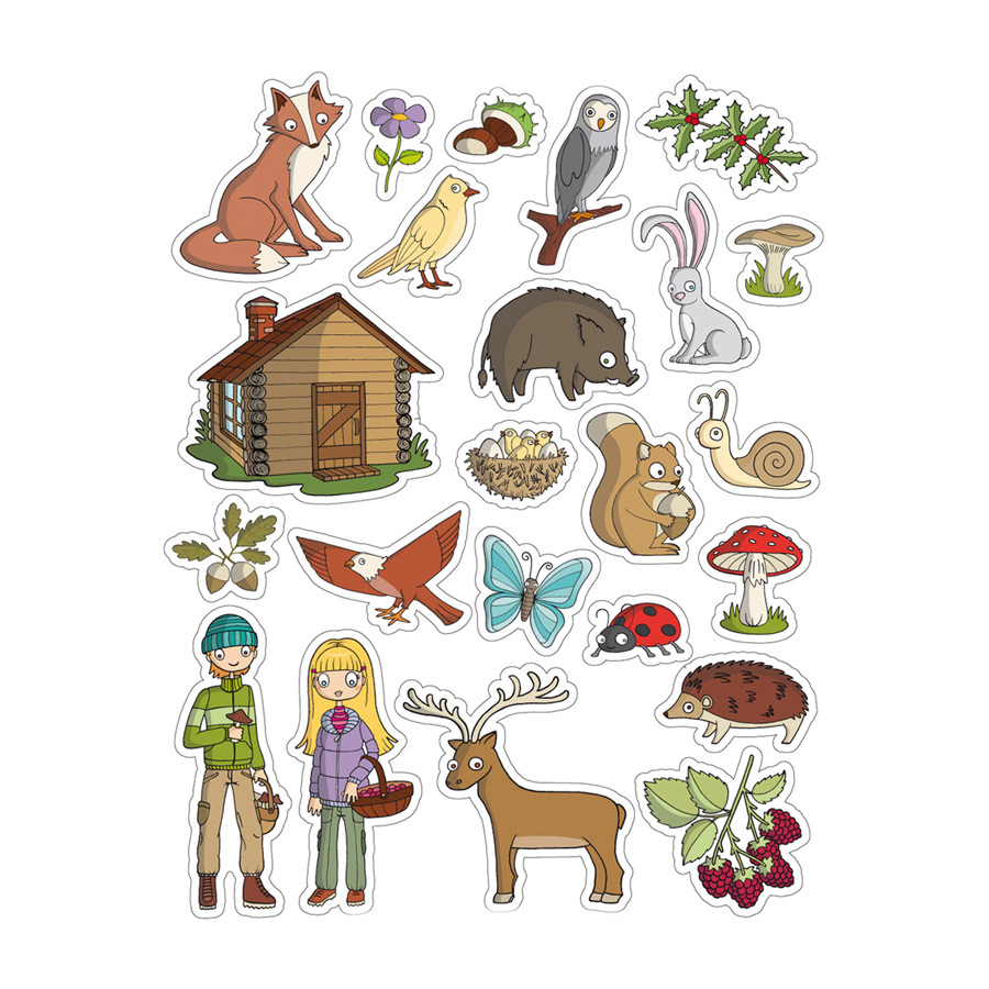 APLI Kids Stickers Forest | PaperCenter