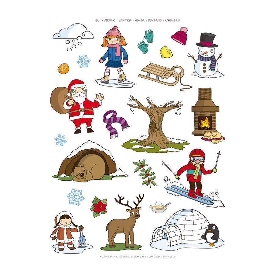 APLI Kids Stickers Winter | PaperCenter