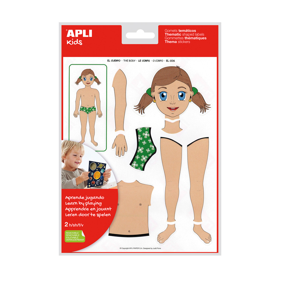 Stickers Body girl and boy