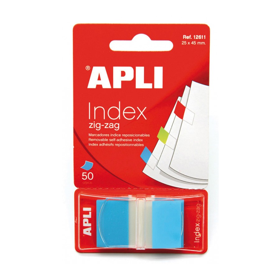 Index Zigzag Blue 45 x 25 mm