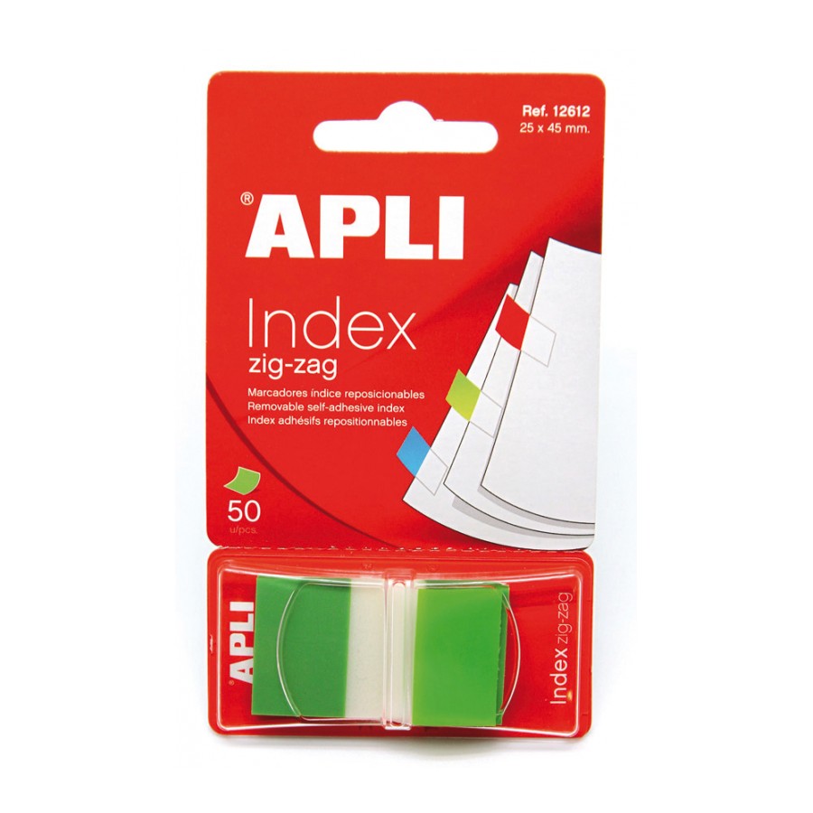 Index Zigzag Green 45 x 25 mm