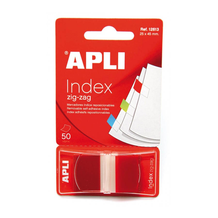 Index Zigzag Red 45 x 25 mm