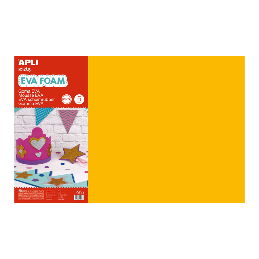 APLI Kids EVA Foam 60 X 40 Cm Assorted Glitter