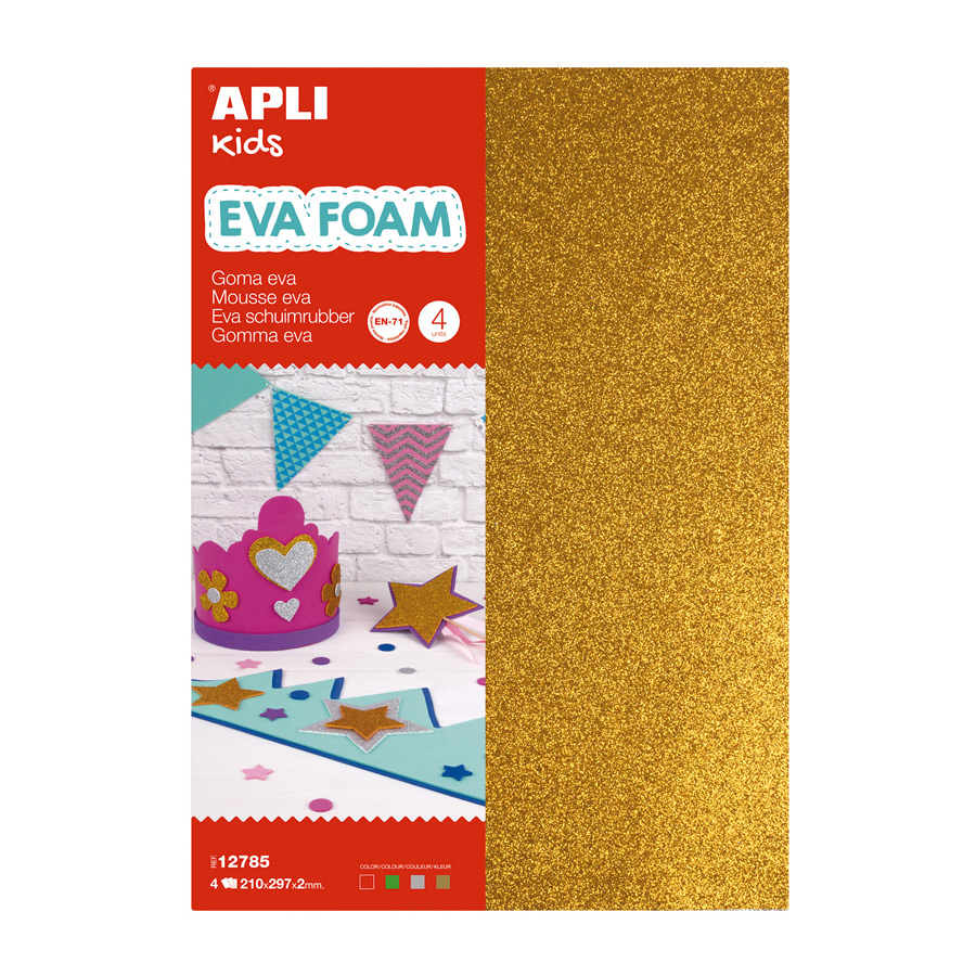 Mousse EVA Foamy Glitter CARCOMA 60x40 cm