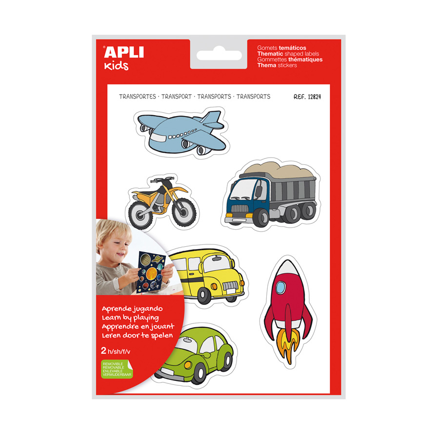 APLI Kids Stickers A4 Transport XL |