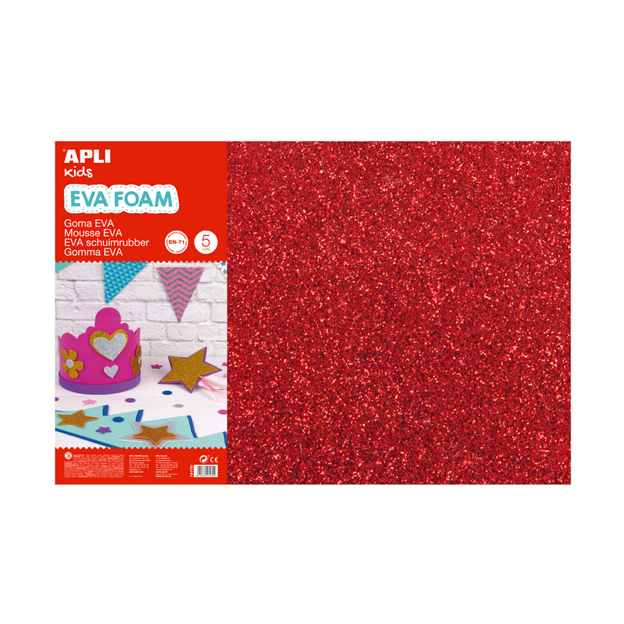 EVA Foam glitter red