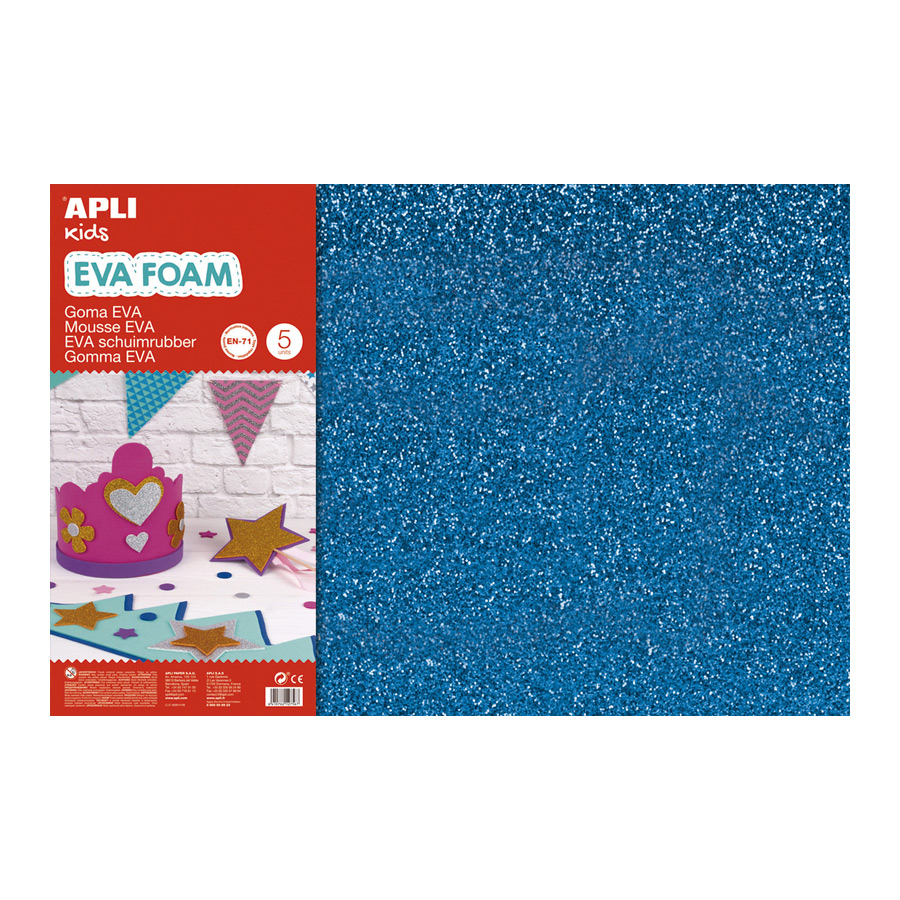 EVA Foam glitter blue