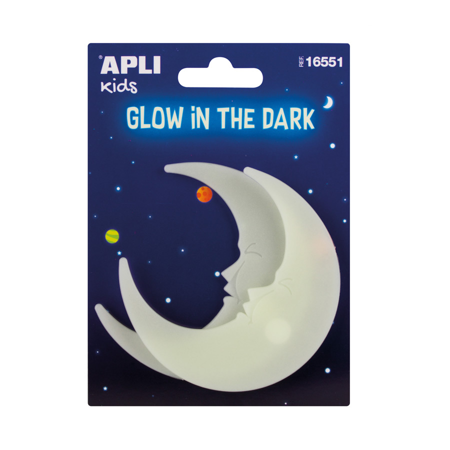 Glow in de Dark Maan zelfklevend