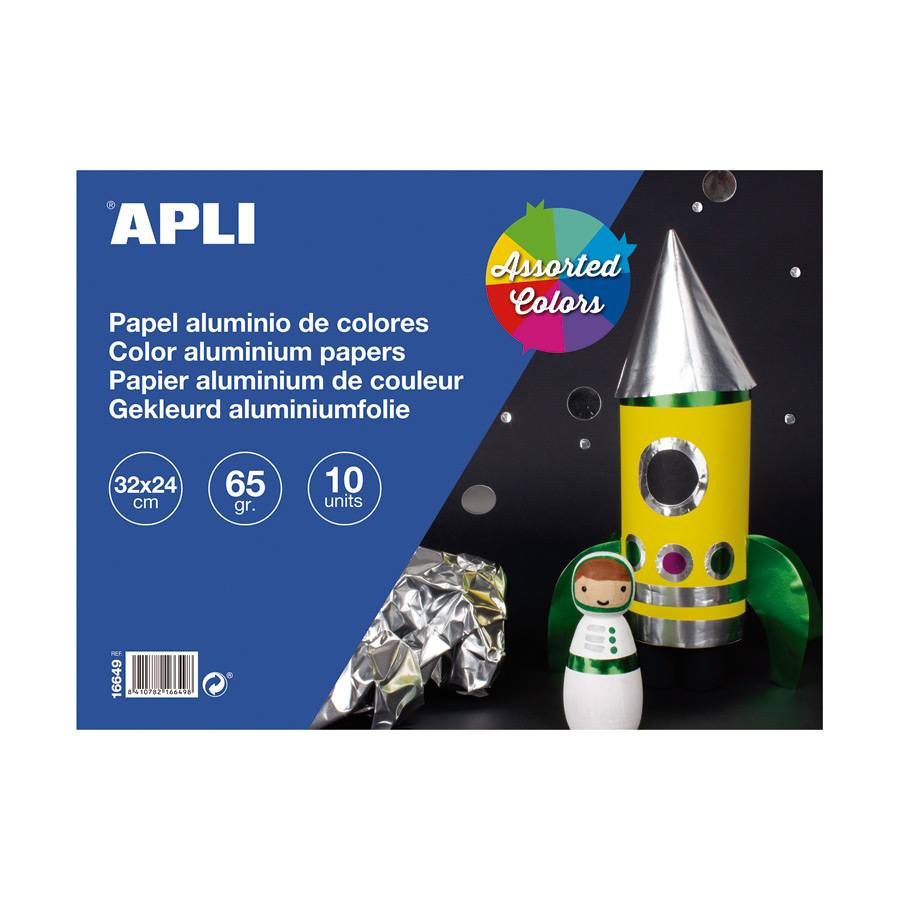 Coloured aluminium foil
