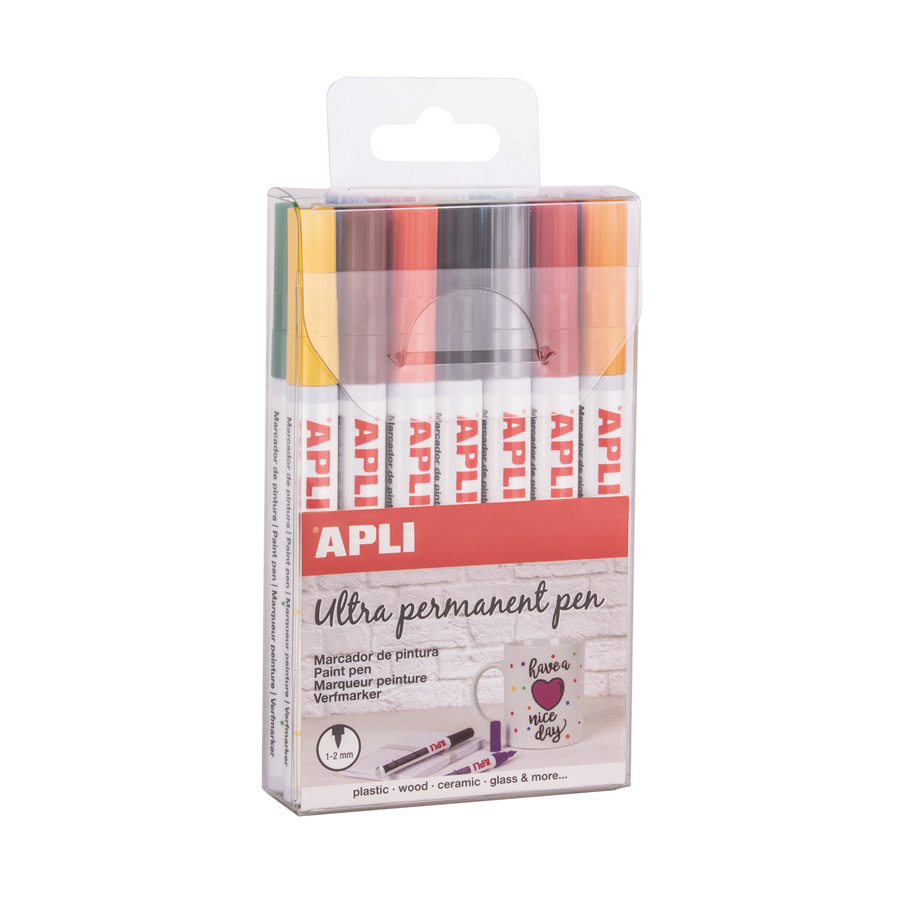 APLI Kids Oil Base Paint Markers 14 Pieces