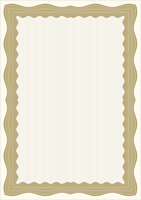 Certificate Bronze Wave with seal