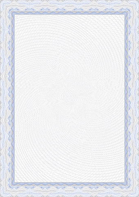 Certificate Blue Garland