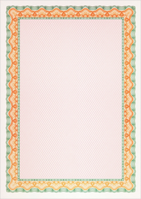 Certificate Shell Orange Turquoise