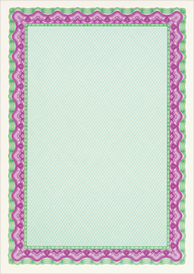 decadry certificaten a4 papier schelp turkoois paars dsd1055