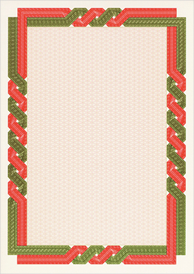 Certificate Twist Red Green