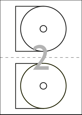 CD/DVD Labels Glossy with insert