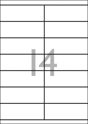 Labels 105 x 39 mm