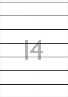 Labels 105 x 42 mm