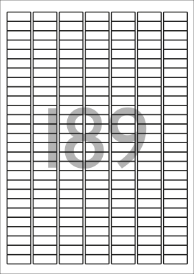decadry labels-a4-25x10mm-white-olw4908