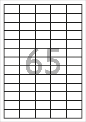 Labels 38.1 x 21.2 mm
