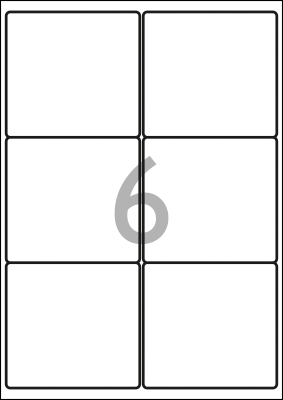 Labels 99.1 x 93.1 mm