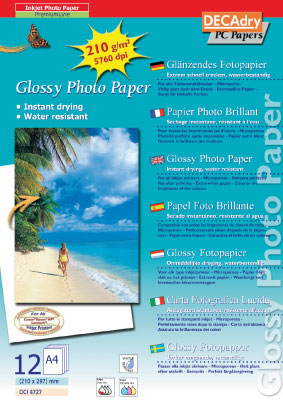 Photo paper 210 grams