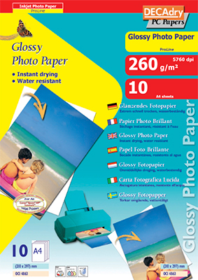 Photo paper Glossy 260 grams