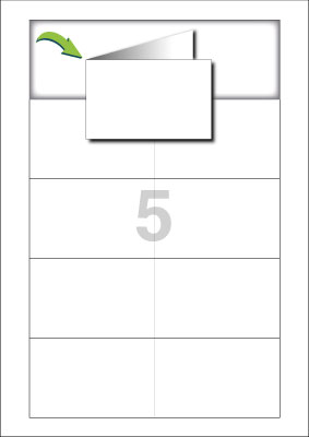 Visit card Folded 85 x 54 mm