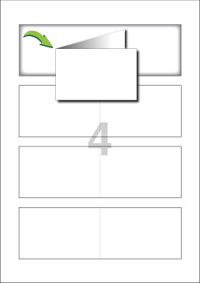 Business Card Folded Mat