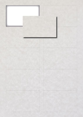 Visit card Parchment White
