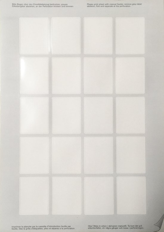 Passport photo labels 35 x 45 - A4
